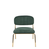 Lounge Chair Jolien Gold/Dark Green