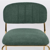 Lounge Chair Jolien Gold/Dark Green