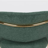 Lounge Chair Jolien Gold/Dark Green