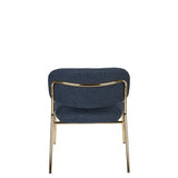 Lounge Chair Jolien Gold/Dark Blue