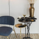 Lounge Chair Jolien Gold/Dark Blue