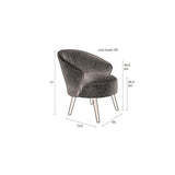 Lounge Chair Waldo Blue