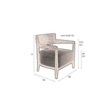 Lounge Chair Duran Grey Fr