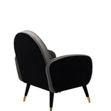 Lounge Chair Sam Black/Grey Fr