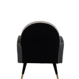 Lounge Chair Sam Black/Grey Fr