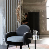 Lounge Chair Sam Black/Grey Fr