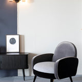 Lounge Chair Sam Black/Grey Fr