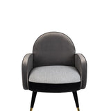 Lounge Chair Sam Black/Grey Fr