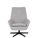 Lounge Chair Bruno Rib Light Grey