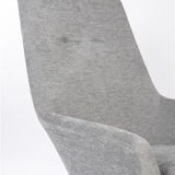 Lounge Chair Bruno Rib Light Grey