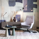 Lounge Chair Bruno Rib Light Grey
