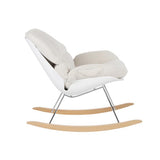 Lounge Chair Rocky Off White Teddy