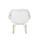 Lounge Chair Rocky Off White Teddy