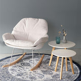 Lounge Chair Rocky Off White Teddy