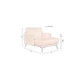 Chaise Longue Harper Camel