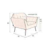 Lounge Chair Kate Bouclé Beige