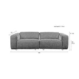 Sofa Wings 3-Seater Caramel