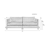 Sofa Blossom 3-Seater Sand