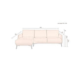 Sofa Harper Left Natural