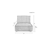 Sofa Element Hunter 1,5-Seater With Back Forest