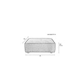 Sofa Element Hunter 1,5-Seater No Back Sand