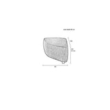 Sofa Element Hunter Pie Pouf Left Moss
