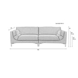 Sofa Balcony 3-Seater Beige