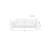 Sofa Sylvia 2,5 Seater Faux Fur