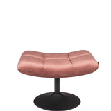 Hocker Bar Velvet Old Pink
