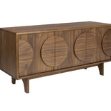 Sideboard Groove 3 Doors Walnut