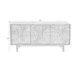 Sideboard Groove 3 Doors Walnut