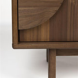 Sideboard Groove 2 Doors Walnut