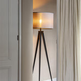 Floor Lamp Tripod Black/Grey