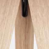 Floor Lamp Tripod Wood Black