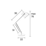 Desk Lamp Reader Matt Black