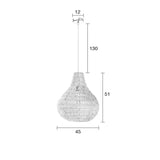 Pendant Lamp Cable Drop White