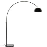 Floor Lamp Metal Bow Black