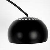 Floor Lamp Metal Bow Black