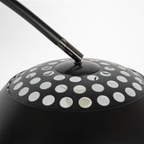 Floor Lamp Metal Bow Black