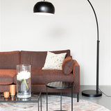 Floor Lamp Metal Bow Black