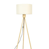 Floor Lamp Fan Bamboo