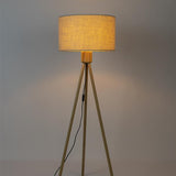 Floor Lamp Fan Bamboo