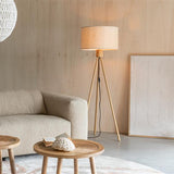 Floor Lamp Fan Bamboo