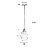 Pendant Lamp Rose Anthracite