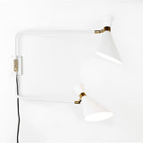 Wall Lamp Double Shady White