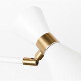 Wall Lamp Double Shady White