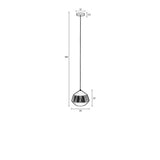 Pendant Lamp Aysa Wide Black
