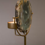 Candle Holder Gem Blue
