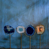 Candle Holder Gem Blue