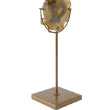 Candle Holder Gem Yellow